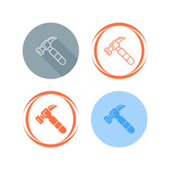 Sticker - Hammer Vector Icon