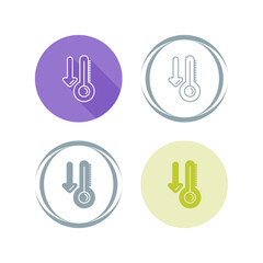 Canvas Print - Low Temperature Vector Icon