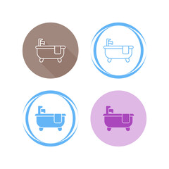 Wall Mural - Bathtub Vector Icon