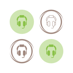 Canvas Print - Headphones Vector Icon