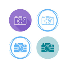 Canvas Print - Photo Camera Vector Icon