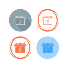 Sticker - Battery Vector Icon