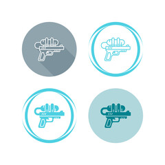 Poster - Water Gun Vector Icon