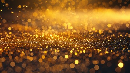 Abstract Golden Bokeh Background