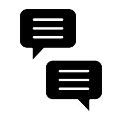 Poster - Chatting Glyph Icon