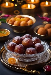 Wall Mural - Delicious Gulab Jamun, Indian Dessert or Sweet Dish