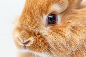 Sticker - a close up of a rabbit's face with a white background