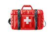 © Jeerawut - Red first aid kit bag with a white cross symbol, essential for emergency medical situations and outdoor adventures.
