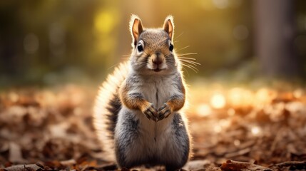 Canvas Print - squirrel in the park