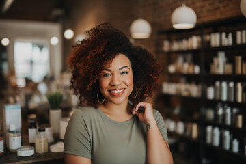 Poster - Portrait of a smiling confident female small business owner