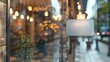 © AkuAku - Display window sign with space for customizable text and authentic reflections on vintage glass