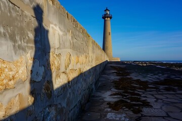Wall Mural - lighthouse on the island