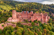 The castle ruin in Heidelberg, Baden Wuerttemberg, Germany, travel destination