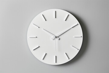 Wall Mural - minimalist clock with no numbers and simple hands