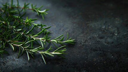 Sticker - Rosemary contrasted against dark surface