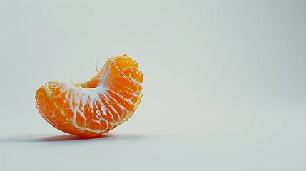Poster - Tangerine or clementine half isolated on white background with full depth of field : Generative AI