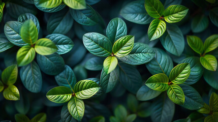 Tea field green plantation agriculture background top leaf farm landscape pattern drone. Organic field mountain green plant tea table view wooden product aerial display farmer wood fresh harvest land