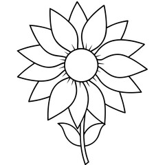 Poster - vector illustration of sunflower