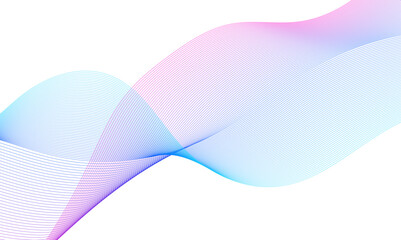 Abstract colorful glowing wave curved lines background.  Abstract frequency sound wave lines and technology curve lines background. Design used for banner, template, science, business and many more