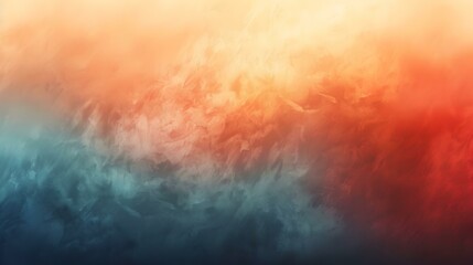 Wall Mural - Gradient cadet blue to dark orange banner