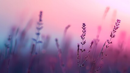 Sticker - sunset in the lavender field