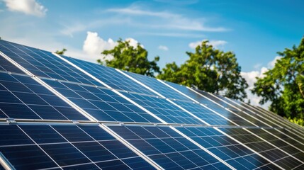 rising use of solar cells in clean energy concepts