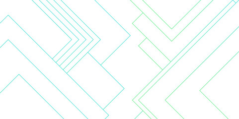 Poster - Abstract background with white and teal color minimalistic technology concept. Blue and white futuristic architecture blueprint concept. Digital geometric connection blue lines with squares