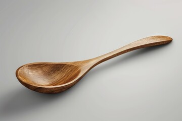 A wooden spoon sitting on a table