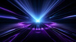 © Molin - Abstract futuristic technology background with blue and purple gradient rays.
