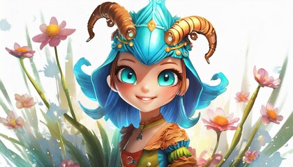 Poster - illustrated animated fairy tale character