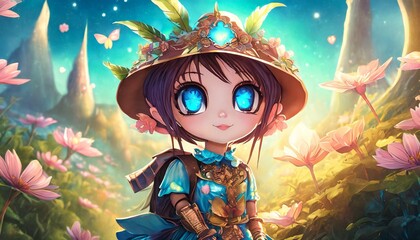 Poster - illustrated animated fairy tale character