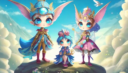 Poster - illustrated animated fairy tale character