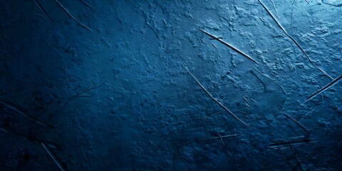 Wall Mural - blue texture with rust scratches and dark violet silhouettes in space. concept colorful textures, sp