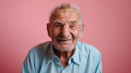 Wall Mural - The elderly man smiling