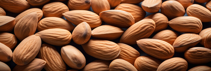 Nature's Bounty: A Lush Presentation of Fresh Unpeeled Almonds Scattered with Aesthetic Precision