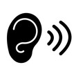 © Haris - Listening Vector Glyph Icon