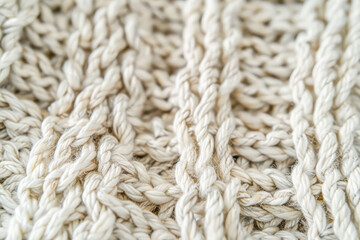 Wall Mural - A close up of a knitted item with a fuzzy texture