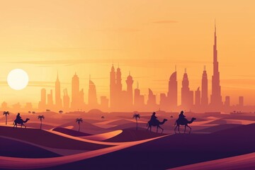 Landscape of Abu Dhabi, Dubai, UAE