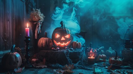 Haunting Studio Shot of Halloween Decor
