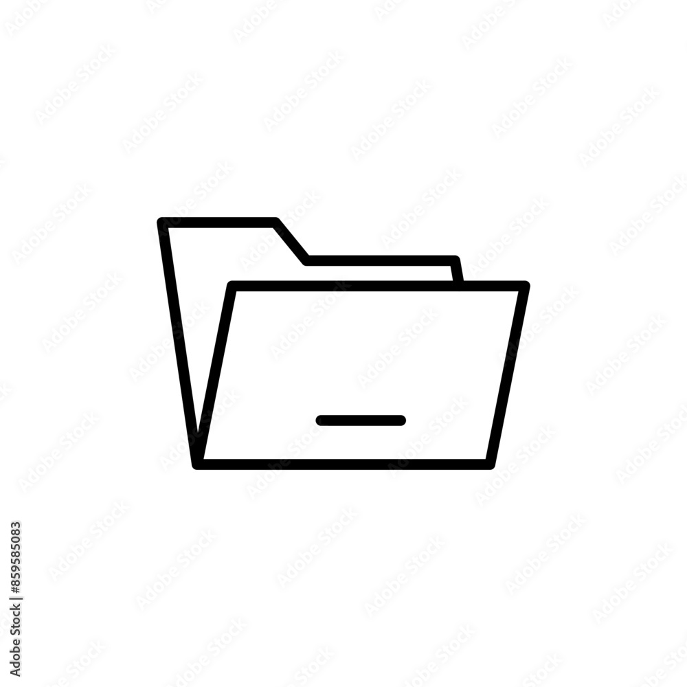 File Folder Icon Perfect for Organization and Document Management Stock ...