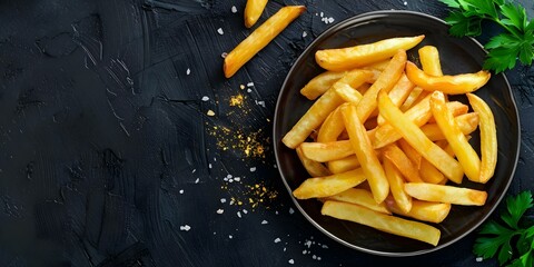 Deliciously crispy golden-brown French fries on a plate. Concept Food Photography, Appetizing Dishes, Golden Food, Comfort Food, Yummy Treats