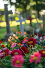 Wall Mural - Pocket-sized Memorial Day scene capturing the essence of remembrance.