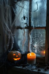 Wall Mural - Sinister Halloween Objects in Beauty Light