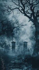 Poster - Spooky Shadows Layout Background