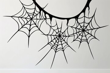 Basic Spider Web Wall Decals for Halloween