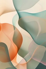Wall Mural - Modern minimalist background with soft, muted gradients.