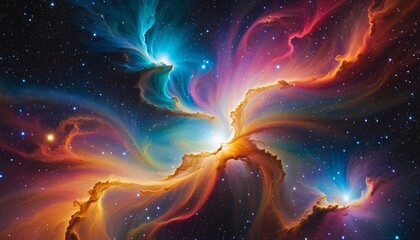Wall Mural - cosmic artistry: an imaginative exploration