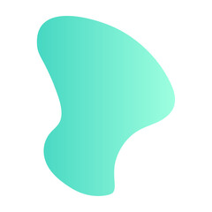 Canvas Print - abstract blob with wavy and irregular shape. organic figure amoeba with fluid form. flat vector illu