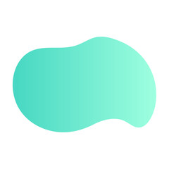 Canvas Print - abstract blob with wavy and irregular shape. organic figure amoeba with fluid form. flat vector illu
