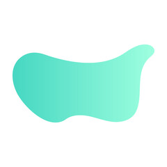 Canvas Print - abstract blob with wavy and irregular shape. organic figure amoeba with fluid form. flat vector illu